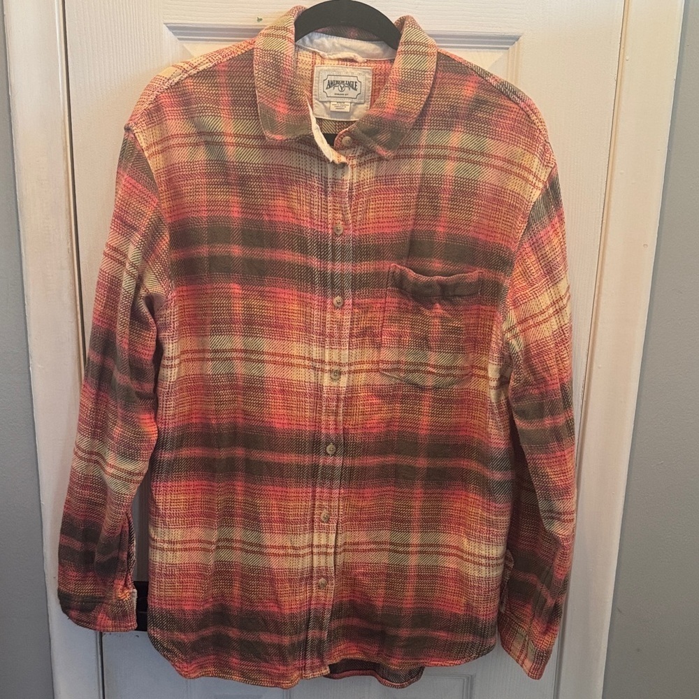 American Eagle Outfitters Multicolor Plaid Shirt